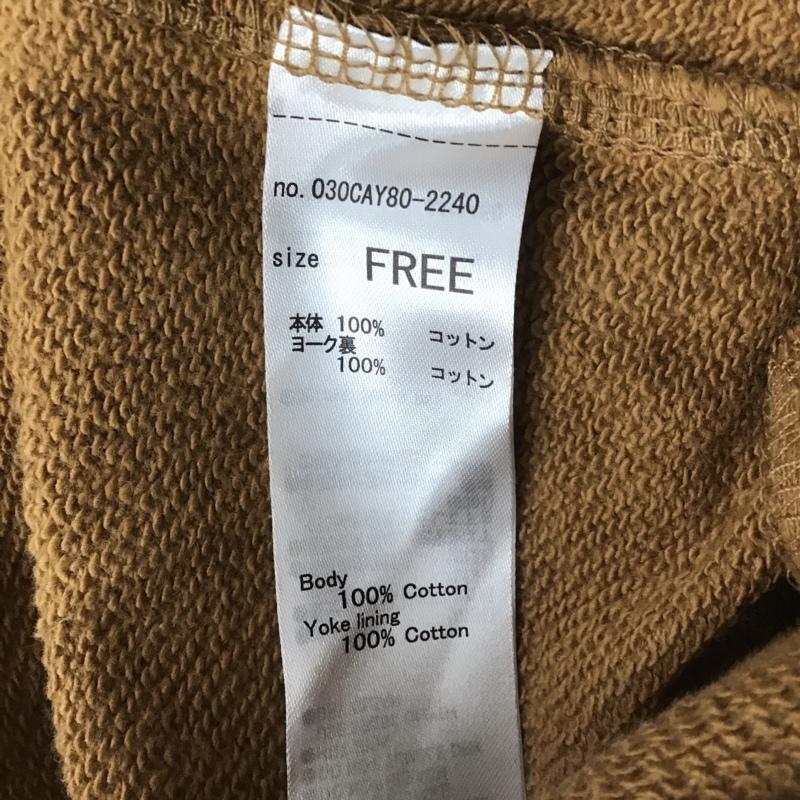 スライ SLY シャツ、ブラウス 長袖 030CAY80-2240 SW OVER SH FREE 無地 茶 / ブラウン / レディース USED 古着 中古 10083441