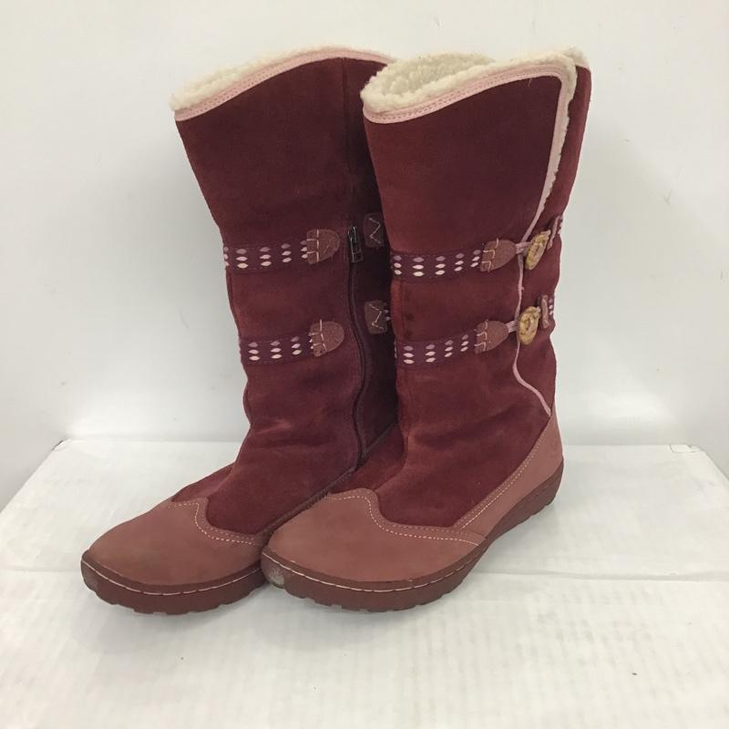 ティンバーランド Timberland ブーツ 一般 スエード ムートン 24cm 24.0cm ワンポイント 紫 / パープル / レディース USED 古着 中古 10083457