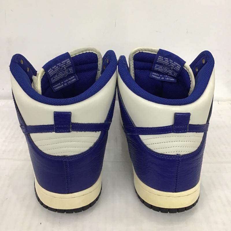 ナイキ NIKE スニーカー スニーカー 317982-121 DUNK HIGH 29cm 29.0cm ロゴ、文字 白 / ホワイト / X 青 / ブルー / メンズ USED 古着 中古 10083544