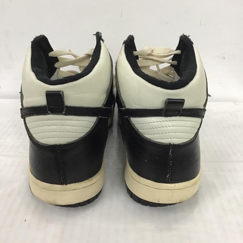 ナイキ NIKE スニーカー スニーカー 318850-101 DUNK HIGH 28.5cm 28.5cm ロゴ、文字 白 / ホワイト / X 黒 / ブラック / メンズ USED 古着 中古 10083546