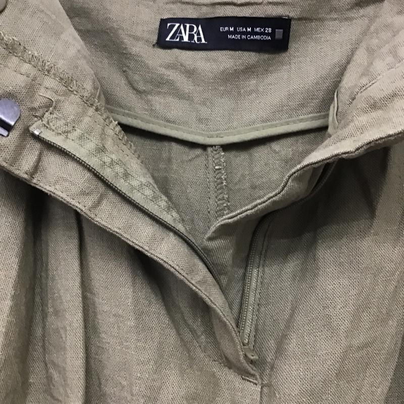 ザラ ZARA パンツ ショートパンツ M 無地 ベージュ / ベージュ / レディース USED 古着 中古 10083591