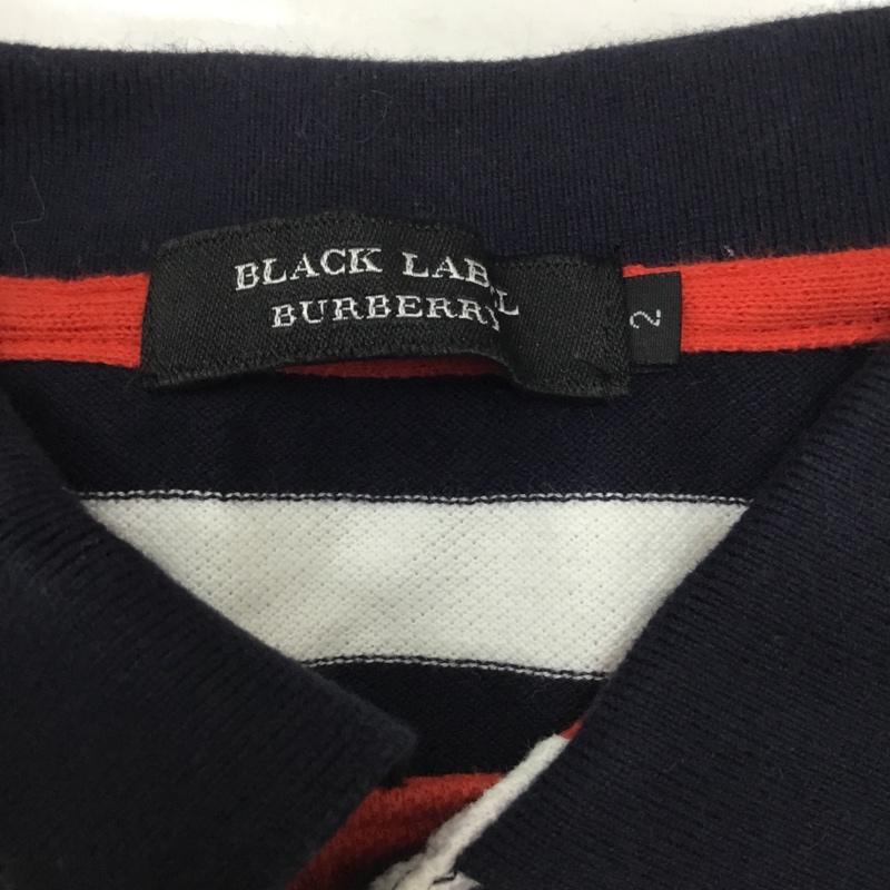 バーバリーブラックレーベル BURBERRY BLACK LABEL ポロシャツ 半袖 2 ボーダー柄 マルチカラー / マルチカラー / メンズ USED 古着 中古 10083610
