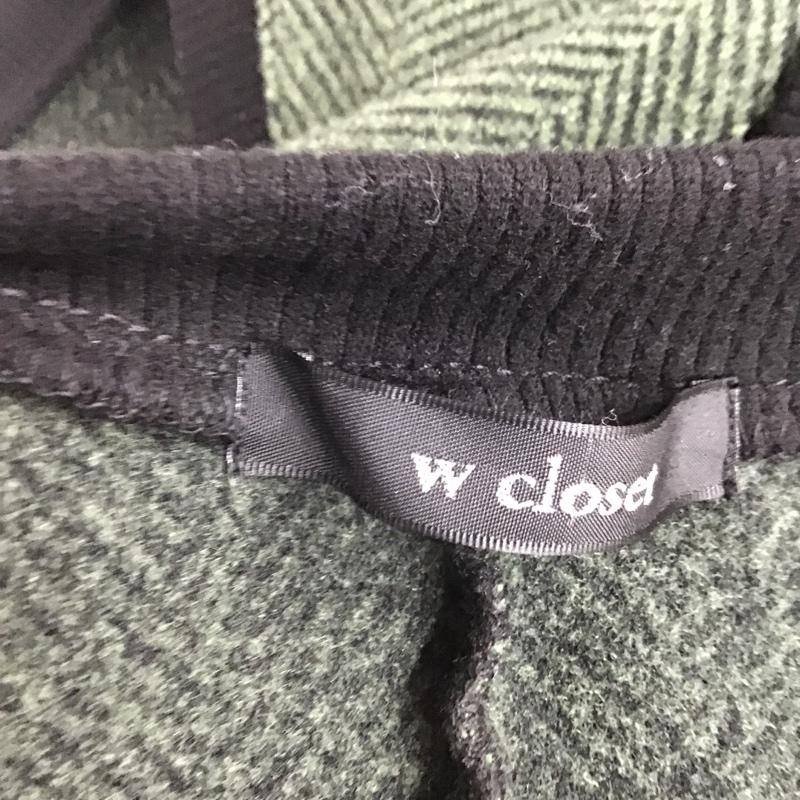 ダブルクローゼット w closet ベスト ベスト 333743 ヘリンボーンポケットベスト FREE 黒 / ブラック / X カーキ / カーキ / レディース USED 古着 中古 10083698