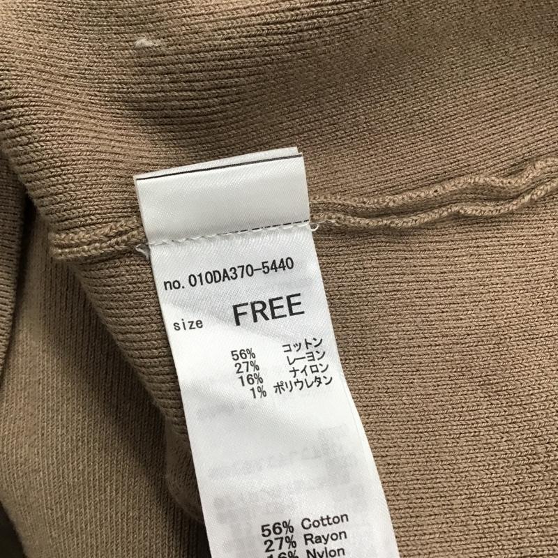 エムアンダーバー M_ ニット、セーター 長袖 010DA370-5440 Vネック FREE 無地 ベージュ / ベージュ / レディース USED 古着 中古 10083732