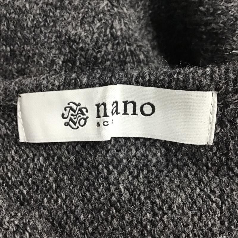 ナノアンドコー nano&co ニット、セーター 長袖 FREE 無地 灰 / グレー / レディース USED 古着 中古 10083770