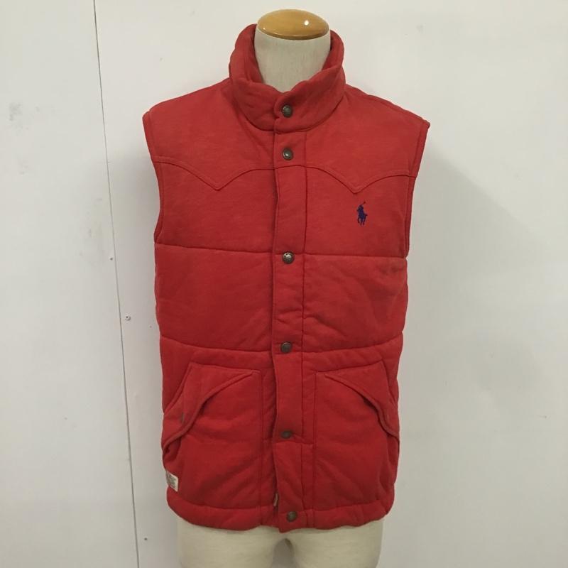 ポロバイラルフローレン Polo by RALPH LAUREN ベスト ベスト 中綿ベスト M ワンポイント 赤 / レッド / メンズ USED 古着 中古 10083846