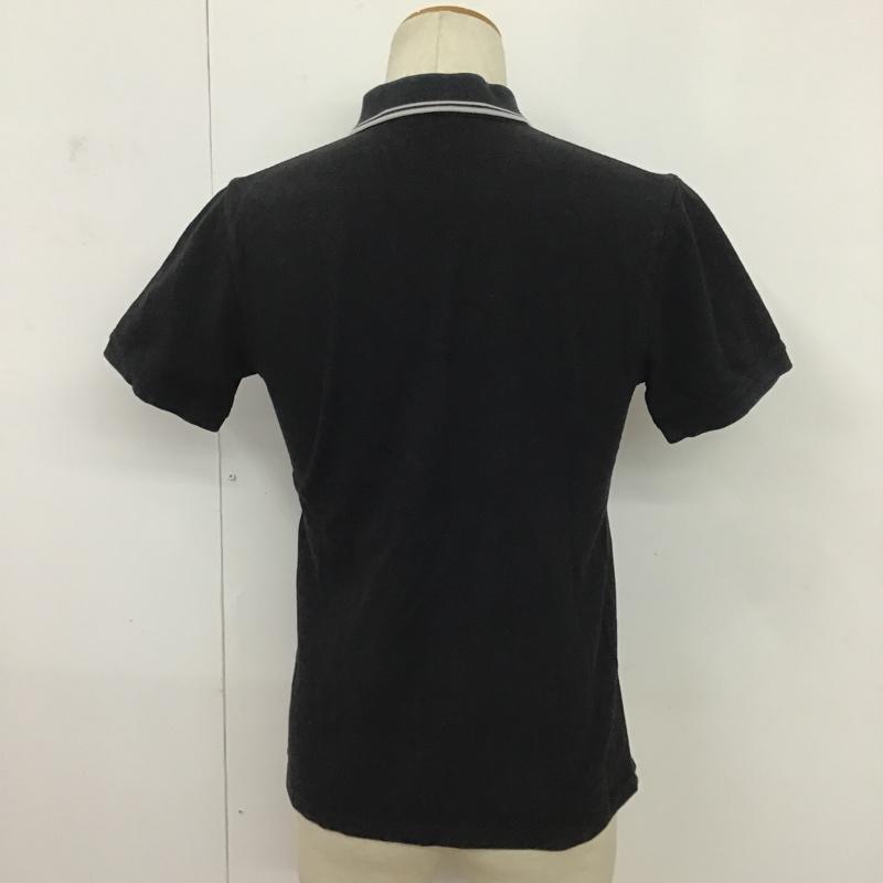 グリーンレーベルリラクシング green label relaxing ポロシャツ 半袖 3217-113-0021 M ワンポイント 黒 / ブラック / X 灰 / グレー / メンズ USED 古着 中古 10083869