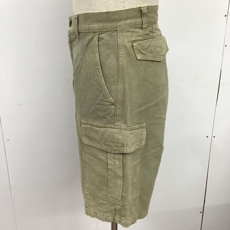 ハリウッドランチマーケット HRMARKET パンツ ショートパンツ コットンリネン 2 無地 カーキ / カーキ / メンズ USED 古着 中古 10083875