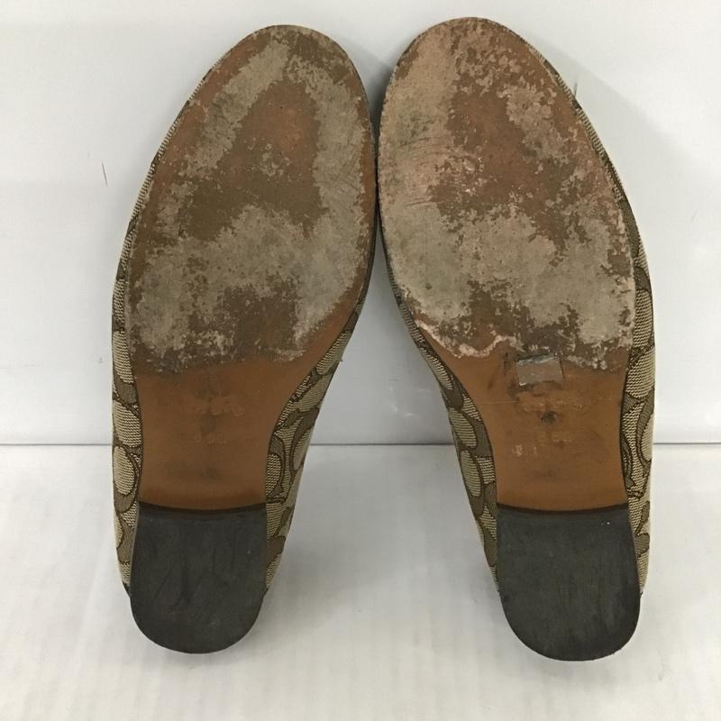コーチ COACH パンプス パンプス FG3109 ビットローファー シグネチャー 総柄 ベージュ / ベージュ / X 茶 / ブラウン / レディース USED 古着 中古 10083887