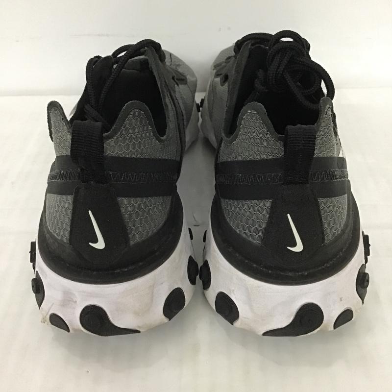 ナイキ NIKE スニーカー スニーカー CI3831-002 REACT ELEMENT 55 SE 27cm 27.0cm ロゴ、文字 黒 / ブラック / X 白 / ホワイト / メンズ USED 古着 中古 10083907
