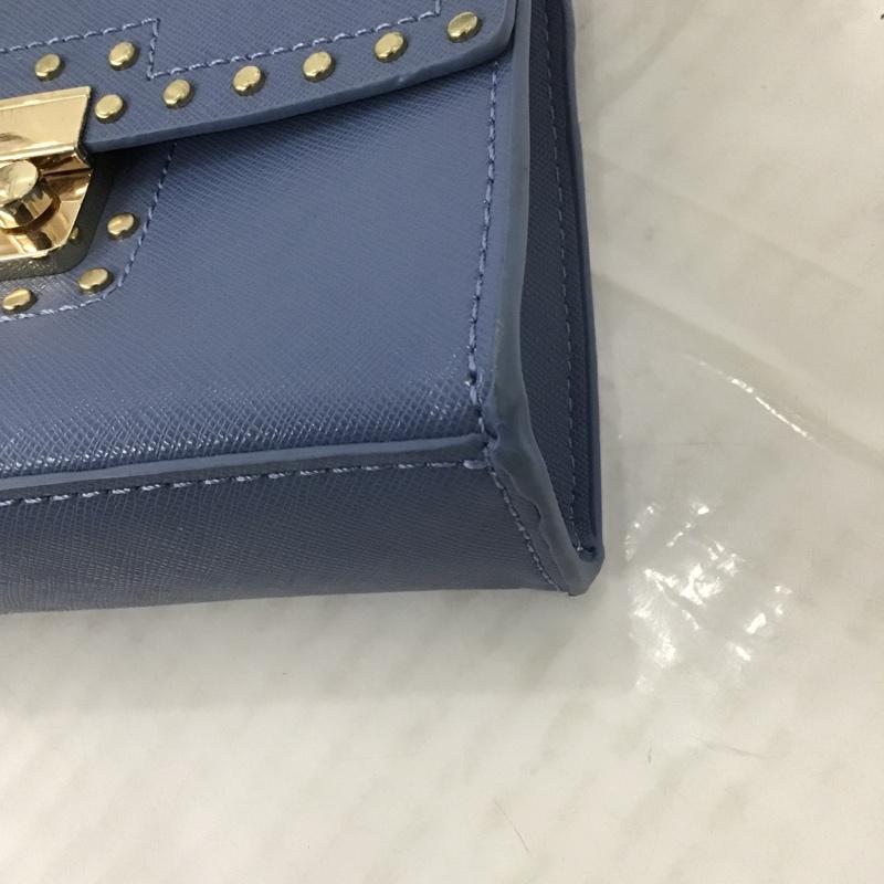 ザラ ZARA ショルダーバッグ ショルダーバッグ 2612 304 009 チェーン 無地 青 / ブルー / X 金 / ゴールド / レディース USED 古着 中古 10083945