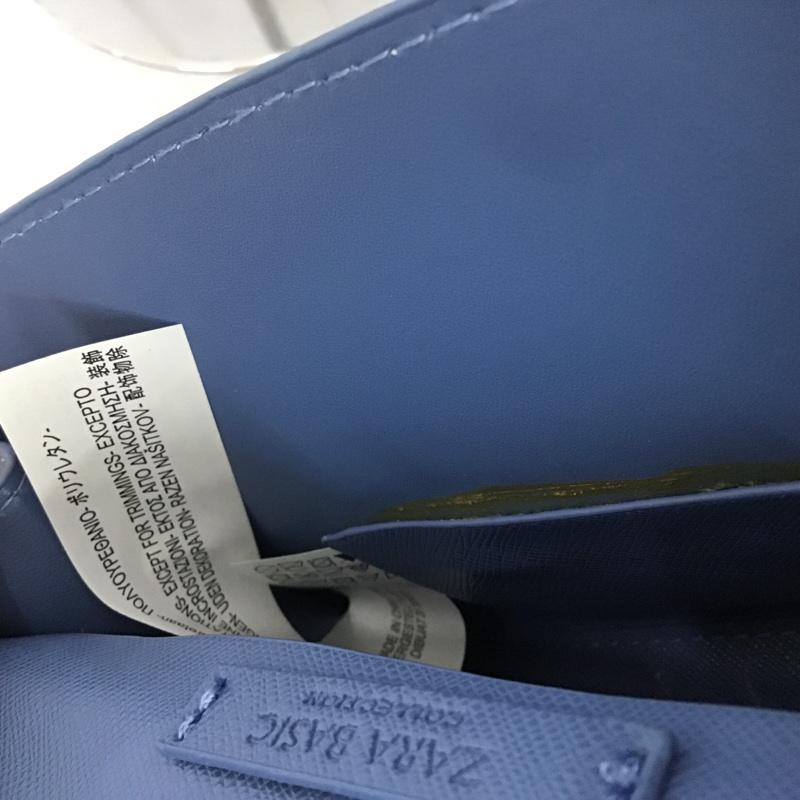 ザラ ZARA ショルダーバッグ ショルダーバッグ 2612 304 009 チェーン 無地 青 / ブルー / X 金 / ゴールド / レディース USED 古着 中古 10083945
