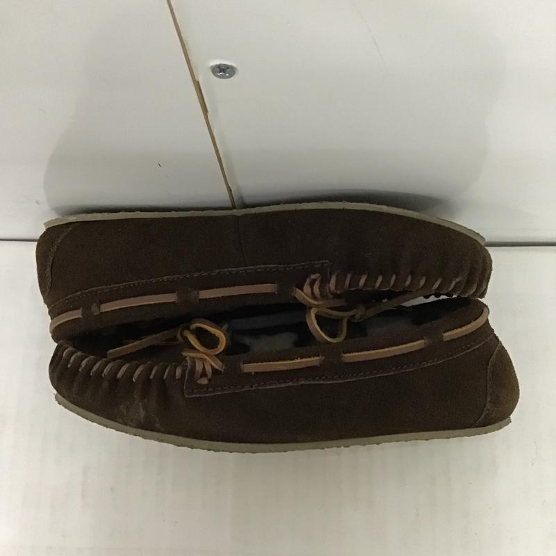 ミネトンカ Minnetonka カジュアルシューズ カジュアルシューズ 40332 モカシン 無地 ダークブラウン / ダークブラウン / レディース USED 古着 中古 10083989