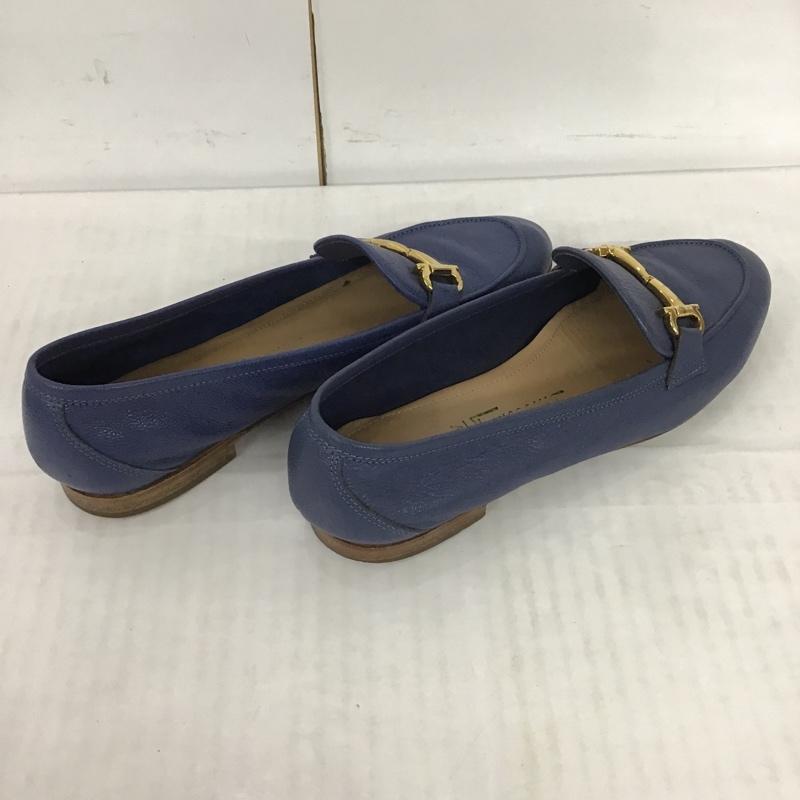 サルヴァトーレフェラガモ Salvatore Ferragamo ローファー ローファー DY 74784 無地 青 / ブルー / レディース USED 古着 中古 10083993