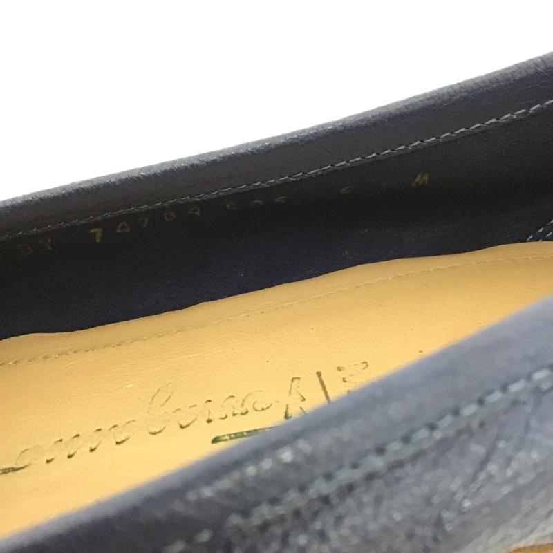 サルヴァトーレフェラガモ Salvatore Ferragamo ローファー ローファー DY 74784 無地 青 / ブルー / レディース USED 古着 中古 10083993