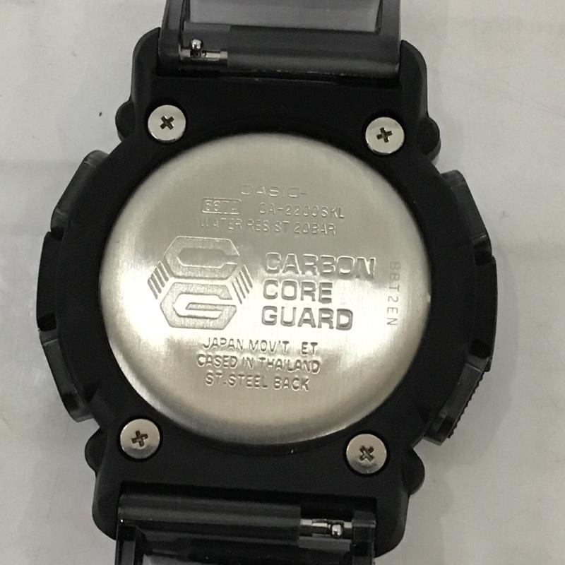 ジーショック G-SHOCK 腕時計 アナログ(クォーツ式) GA-2200SKL Sound Wave 箱有 ロゴ、文字 黒 / ブラック / メンズ USED 古着 中古 10083997