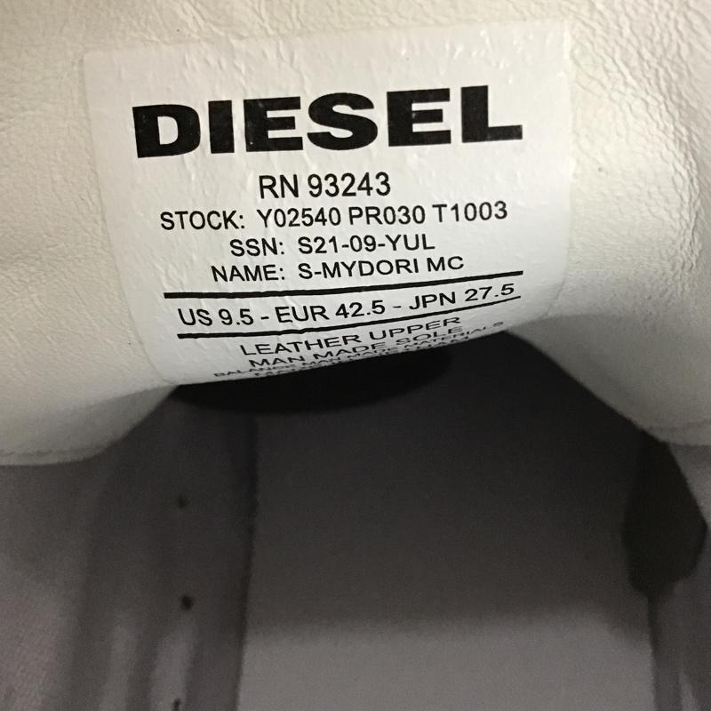 ディーゼル DIESEL スニーカー スニーカー Y02540 PR030 T1003 S-MYDORI MC 27.5cm 箱有 27.5cm ロゴ、文字 白 / ホワイト / メンズ USED 古着 中古 10084029