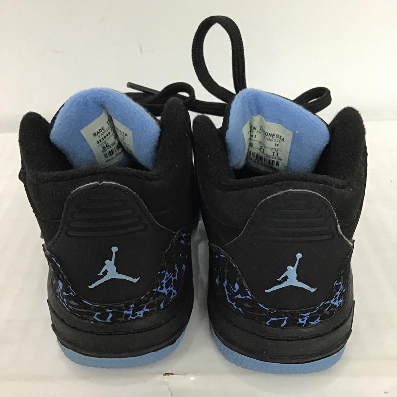 ナイキ NIKE シューズ シューズ 323949 041 JORDAN AJF3 ベビー 11cm 箱有 11.0cm ワンポイント 黒 / ブラック / X 青 / ブルー / ボーイズ USED 古着 中古 10084046