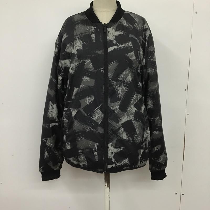 プーマ PUMA ジャケット、上着 ジャンパー、ブルゾン リバーシブル L 無地 X 総柄 黒 / ブラック / レディース USED 古着 中古 10084053