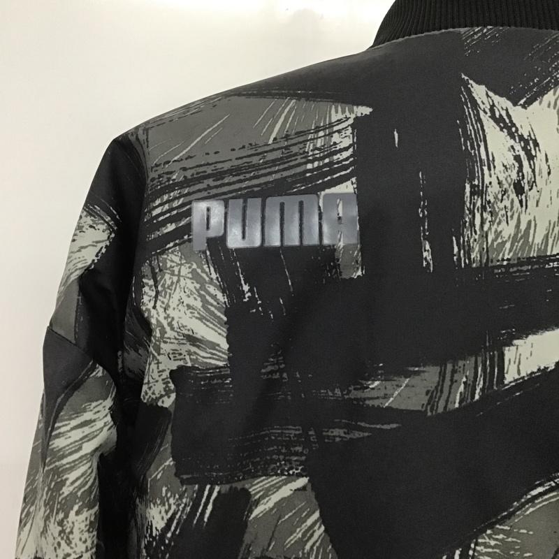 プーマ PUMA ジャケット、上着 ジャンパー、ブルゾン リバーシブル L 無地 X 総柄 黒 / ブラック / レディース USED 古着 中古 10084053