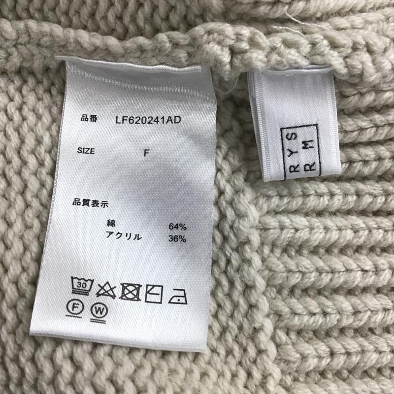 ローリーズファーム LOWRYS FARM ニット、セーター 長袖 LF620241AD 2wayバックスリットカーディガン FREE 無地 グレージュ / グレージュ / レディース USED 古着 中古 10084120