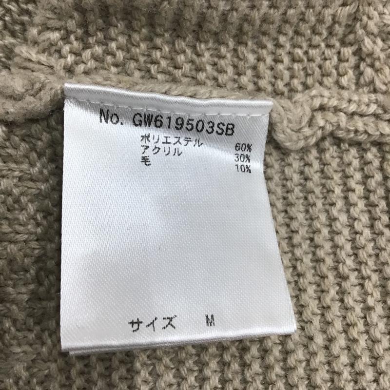 グローバルワーク GLOBAL WORK ニット、セーター 長袖 GW619503SB クレイジーケーブルプルオーバー M ベージュ / ベージュ / レディース USED 古着 中古 10084133