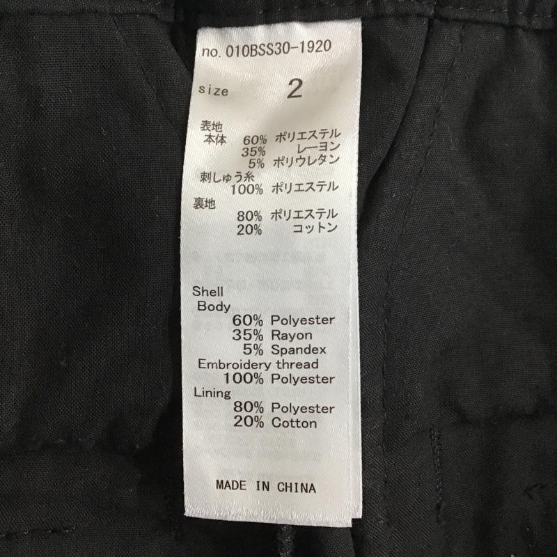 マウジー MOUSSY パンツ スラックス 2 黒 / ブラック / レディース USED 古着 中古 10084139