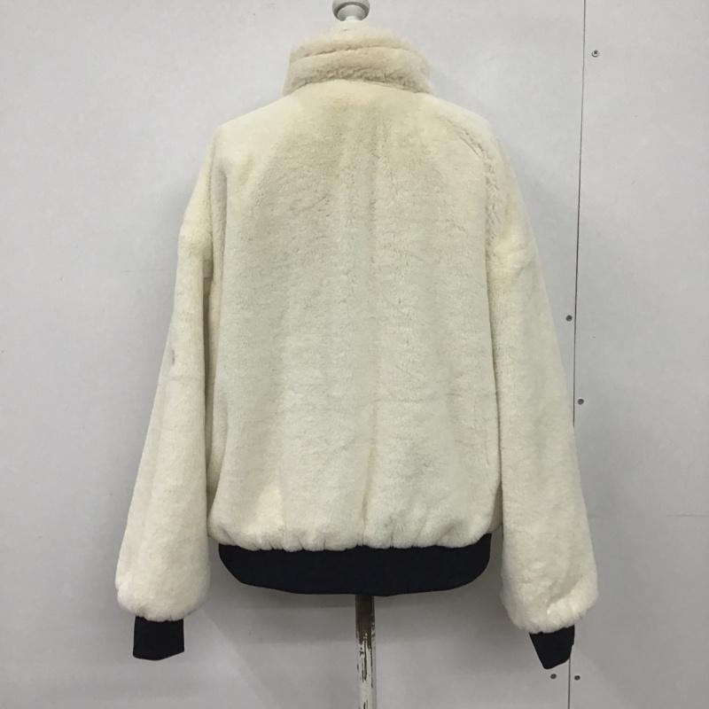 フィラ FILA ジャケット、上着 ジャケット、ブレザー FL-9C25011FJ フリース リバーシブルボアジャケット L ロゴ、文字 白 / ホワイト / X 紺 / ネイビー / レディース USED 古着 中古 10084196