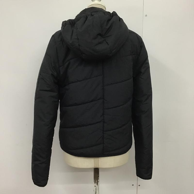 リーボック Reebok ジャケット、上着 ジャケット、ブレザー 中綿 M ロゴ、文字 黒 / ブラック / レディース USED 古着 中古 10084197