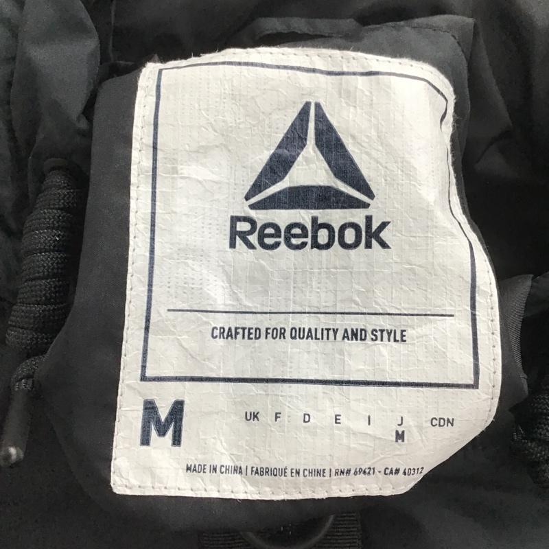 リーボック Reebok ジャケット、上着 ジャケット、ブレザー 中綿 M ロゴ、文字 黒 / ブラック / レディース USED 古着 中古 10084197