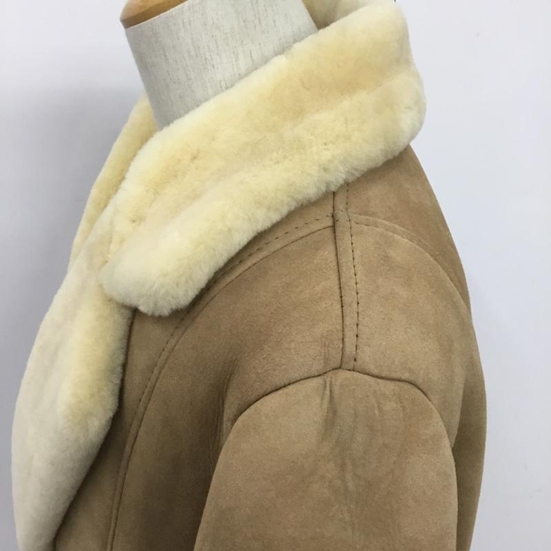 古着 USED コート コート一般 ムートンコート M 無地 ベージュ / ベージュ / メンズ USED 古着 中古 10084219