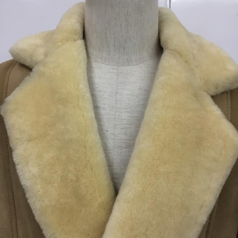 古着 USED コート コート一般 ムートンコート M 無地 ベージュ / ベージュ / メンズ USED 古着 中古 10084219