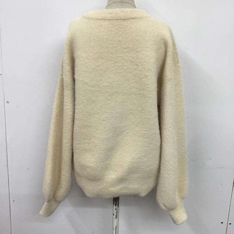 センスオブプレイスバイアーバンリサーチ SENSE OF PLACE by URBAN RESEARCH ニット、セーター 長袖 AA27-22A130 シャギーセーター 無地 アイボリー / アイボリー / レディース USED 古着 中古 10084242