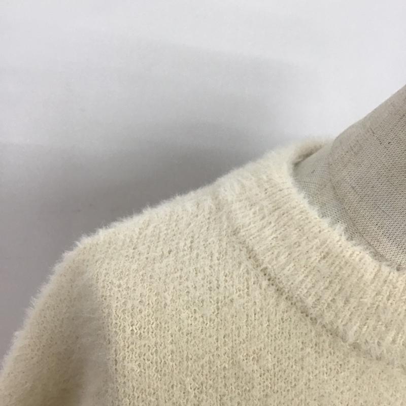 センスオブプレイスバイアーバンリサーチ SENSE OF PLACE by URBAN RESEARCH ニット、セーター 長袖 AA27-22A130 シャギーセーター 無地 アイボリー / アイボリー / レディース USED 古着 中古 10084242