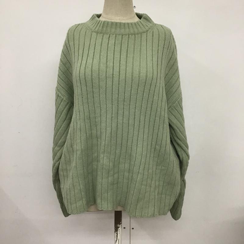 ローリーズファーム LOWRYS FARM ニット、セーター 長袖 FREE 無地 薄緑 / ライトグリーン / レディース USED 古着 中古 10084276