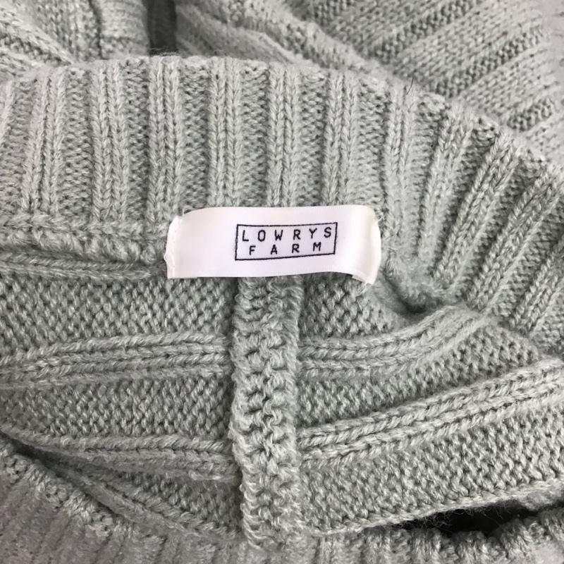 ローリーズファーム LOWRYS FARM ニット、セーター 長袖 FREE 無地 薄緑 / ライトグリーン / レディース USED 古着 中古 10084276