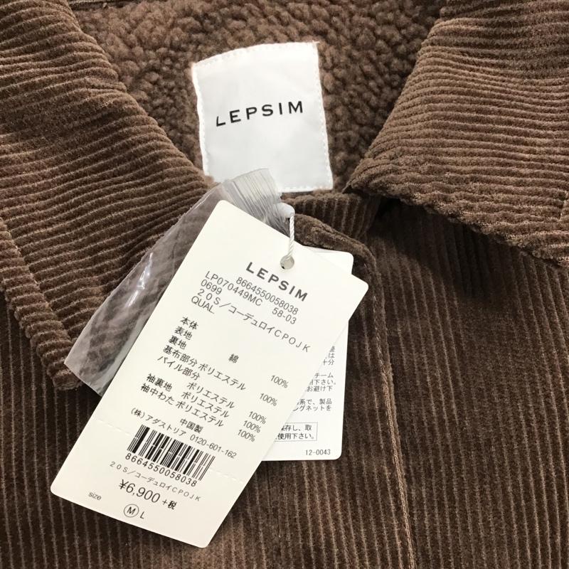 レプシィム LEPSIM ジャケット、上着 ジャケット、ブレザー コーデュロイCPOジャケット タグ付 M 無地 茶 / ブラウン / レディース USED 古着 中古 10084298