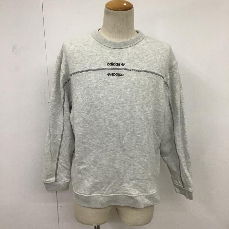アディダス adidas トレーナー 長袖 GD9308 M 無地 灰 / グレー / メンズ USED 古着 中古 10084317