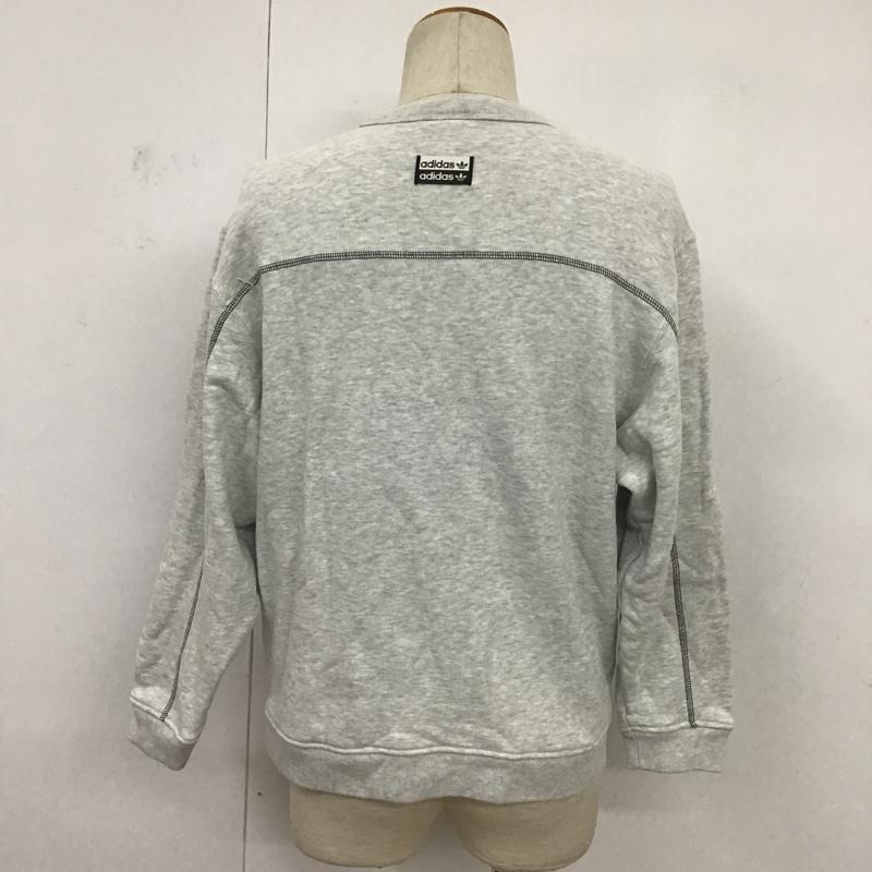 アディダス adidas トレーナー 長袖 GD9308 M 無地 灰 / グレー / メンズ USED 古着 中古 10084317