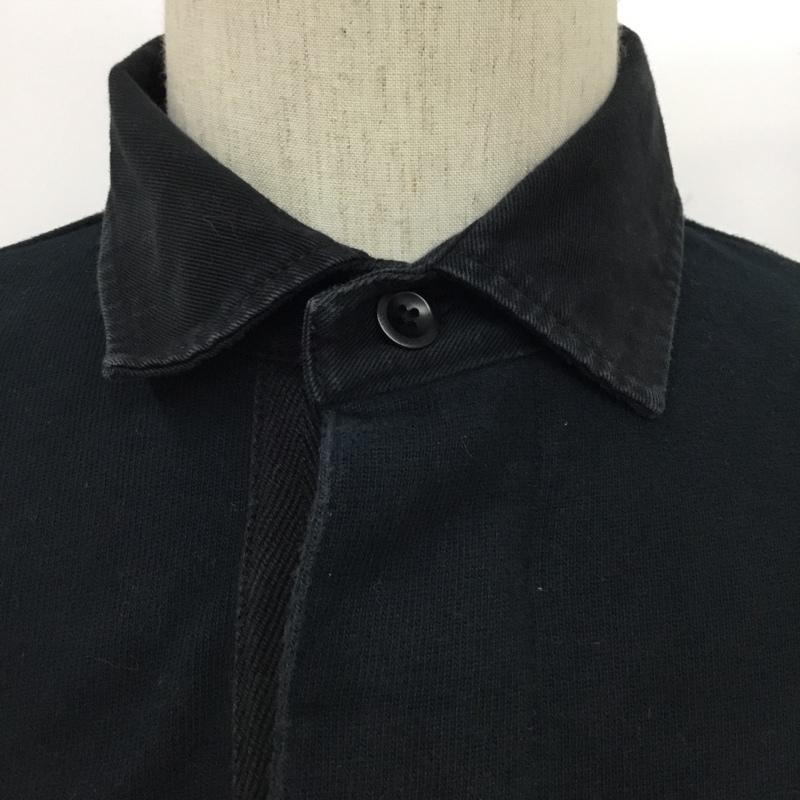 ポロバイラルフローレン Polo by RALPH LAUREN ポロシャツ 長袖 M 無地 黒 / ブラック / メンズ USED 古着 中古 10084395