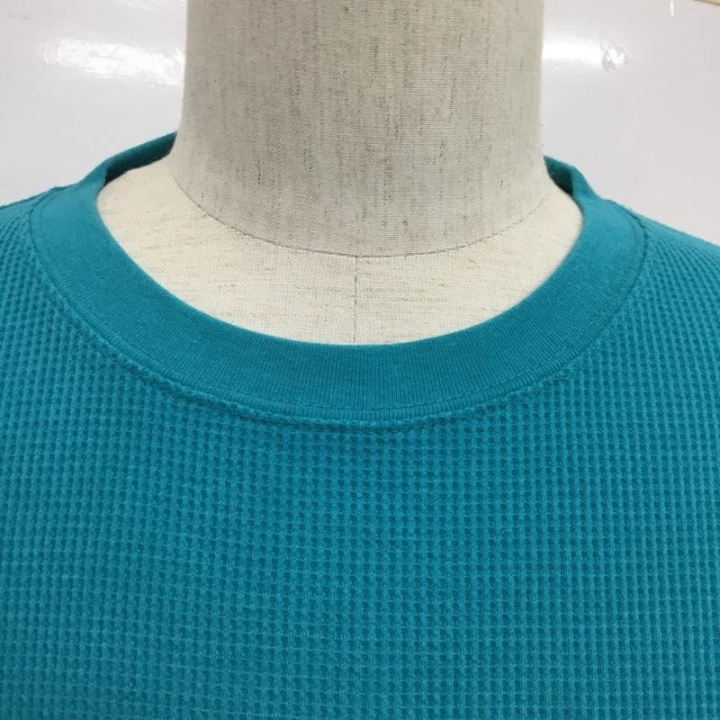 フリークスストア FREAK'S STORE カットソー 長袖 181-1207 ワッフル 胸ポケット M 無地 水色 / ライトブルー / メンズ USED 古着 中古 10084413
