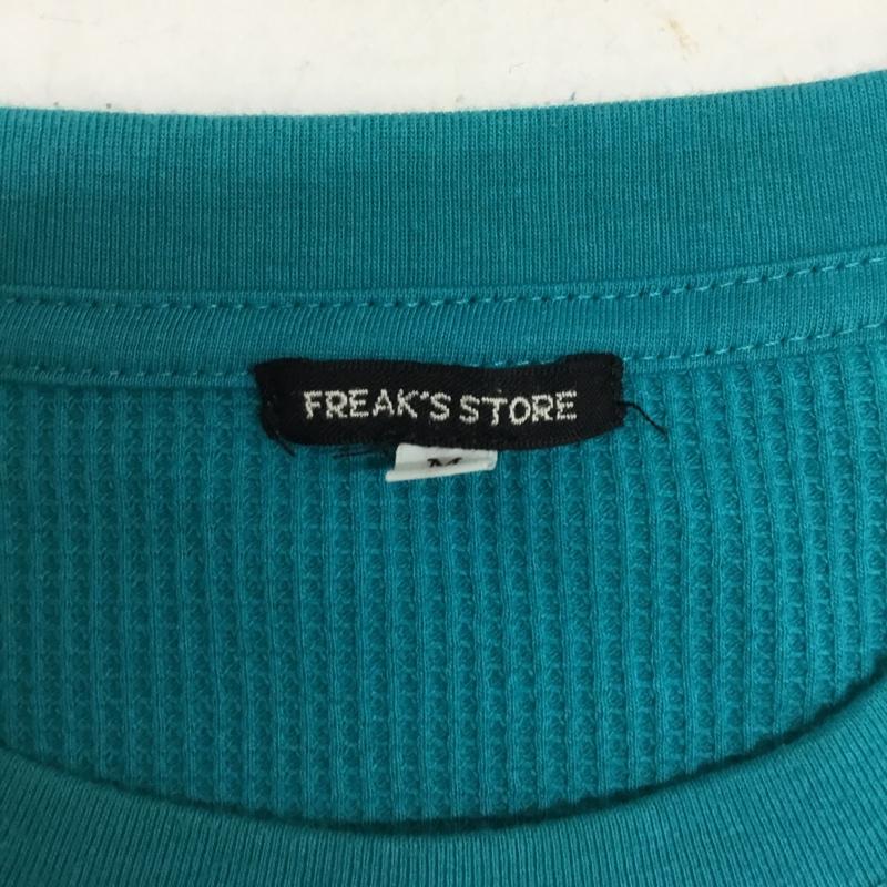 フリークスストア FREAK'S STORE カットソー 長袖 181-1207 ワッフル 胸ポケット M 無地 水色 / ライトブルー / メンズ USED 古着 中古 10084413