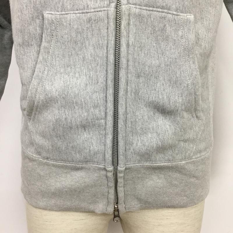 チャンピオン Champion パーカー 長袖 C3-W125 WIND STOPPER S ワンポイント 灰 / グレー / メンズ USED 古着 中古 10084442