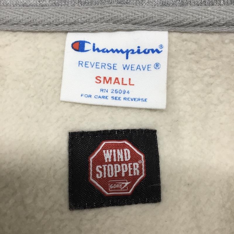 チャンピオン Champion パーカー 長袖 C3-W125 WIND STOPPER S ワンポイント 灰 / グレー / メンズ USED 古着 中古 10084442