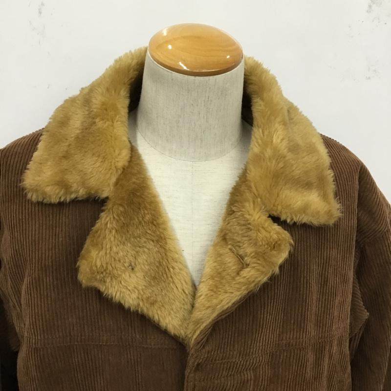 古着 USED コート コート一般 コーデュロイ 中綿 M 無地 茶 / ブラウン / メンズ USED 古着 中古 10084554