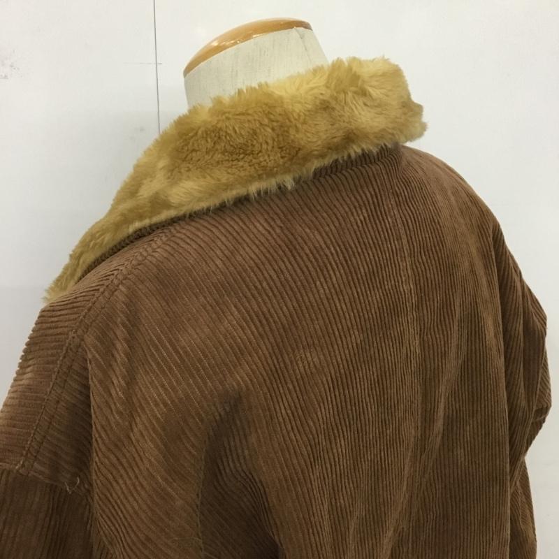 古着 USED コート コート一般 コーデュロイ 中綿 M 無地 茶 / ブラウン / メンズ USED 古着 中古 10084554