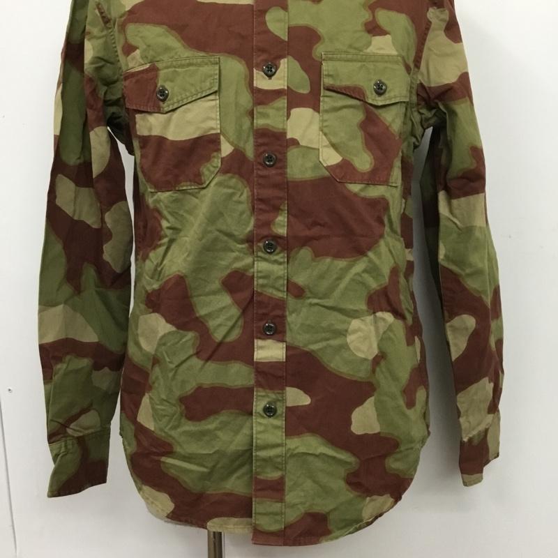 ウォレス アンド バーンズ WALLACE&BARNES シャツ、ブラウス 長袖 ミリタリー タグ付き M カモフラージュ柄・迷彩 カーキ / カーキ / X 茶 / ブラウン / X ベージュ / ベージュ / メンズ USED 古着 中古 10084557