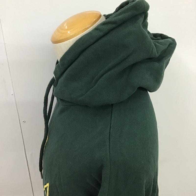 フィラ FILA パーカー 長袖 フーディ L 無地 緑 / グリーン / メンズ USED 古着 中古 10084561