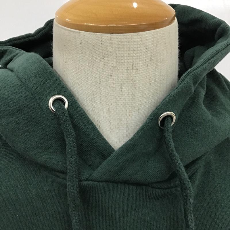 フィラ FILA パーカー 長袖 フーディ L 無地 緑 / グリーン / メンズ USED 古着 中古 10084561