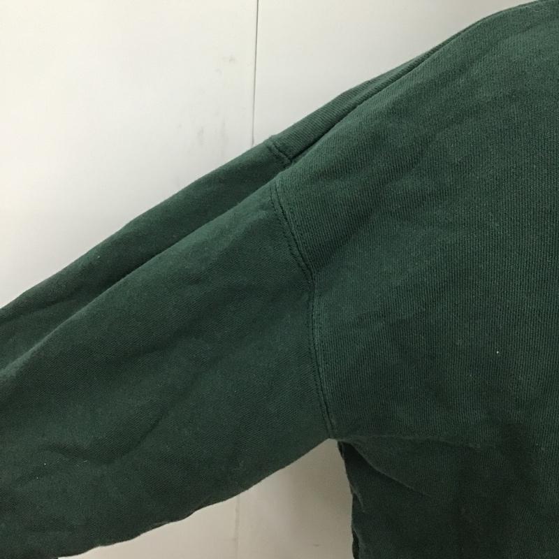 フィラ FILA パーカー 長袖 フーディ L 無地 緑 / グリーン / メンズ USED 古着 中古 10084561
